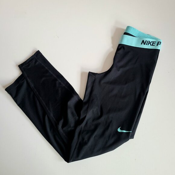 NIKE PRO DRI-FIT COMPRESSION LEGGINGS WOMEN’S SIZE M - Picture 1 of 6